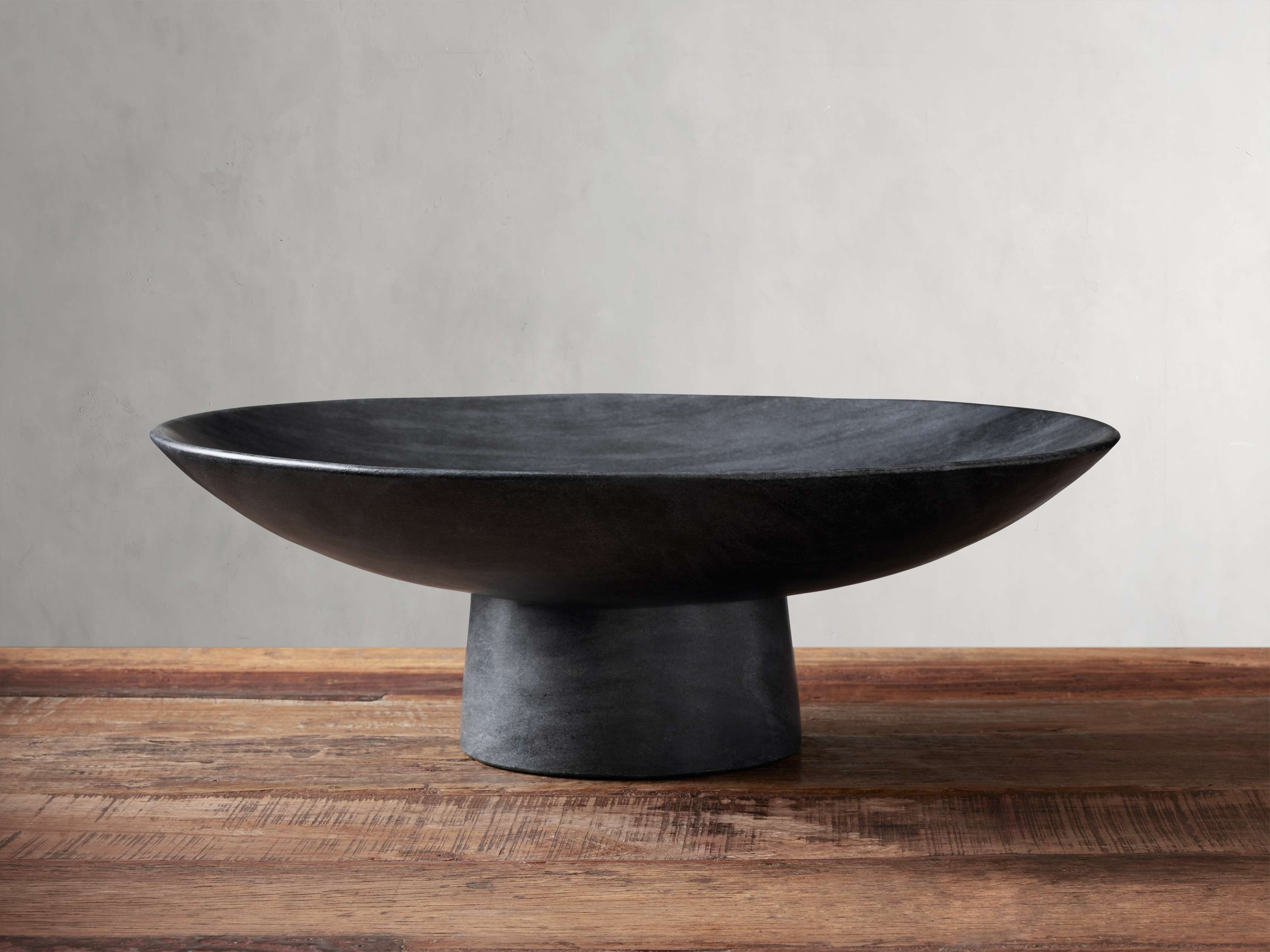 Omo Pedestal Bowl Marble in Black - Image 0