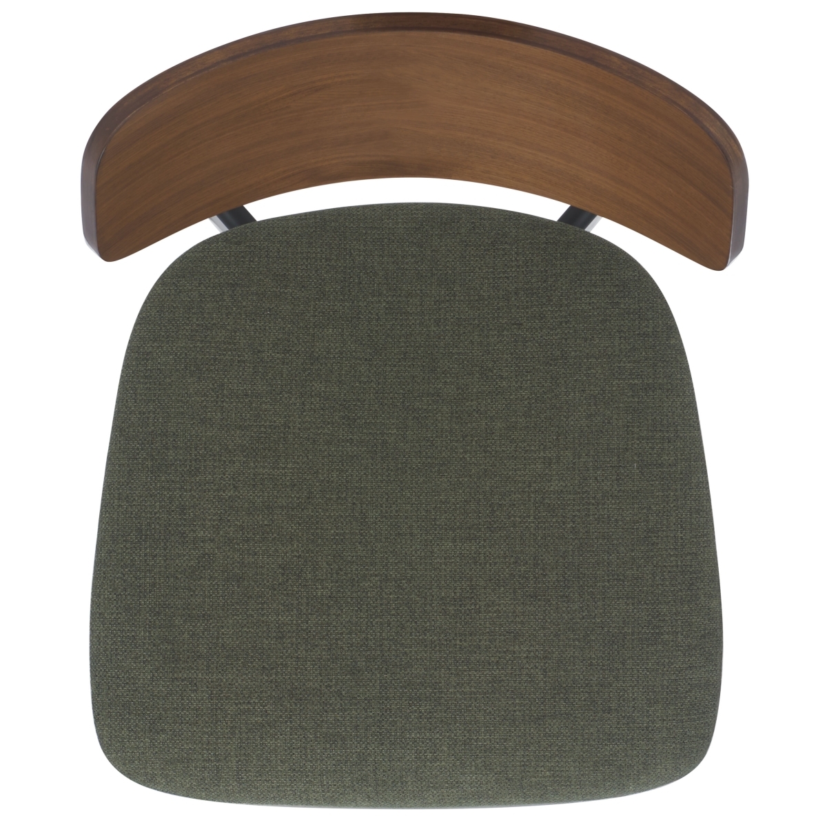 Divya Wood Dining Chair - Olive Green / Walnut - Image 5