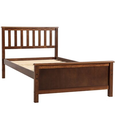 Twin Size Wood Platform Bed - Image 0