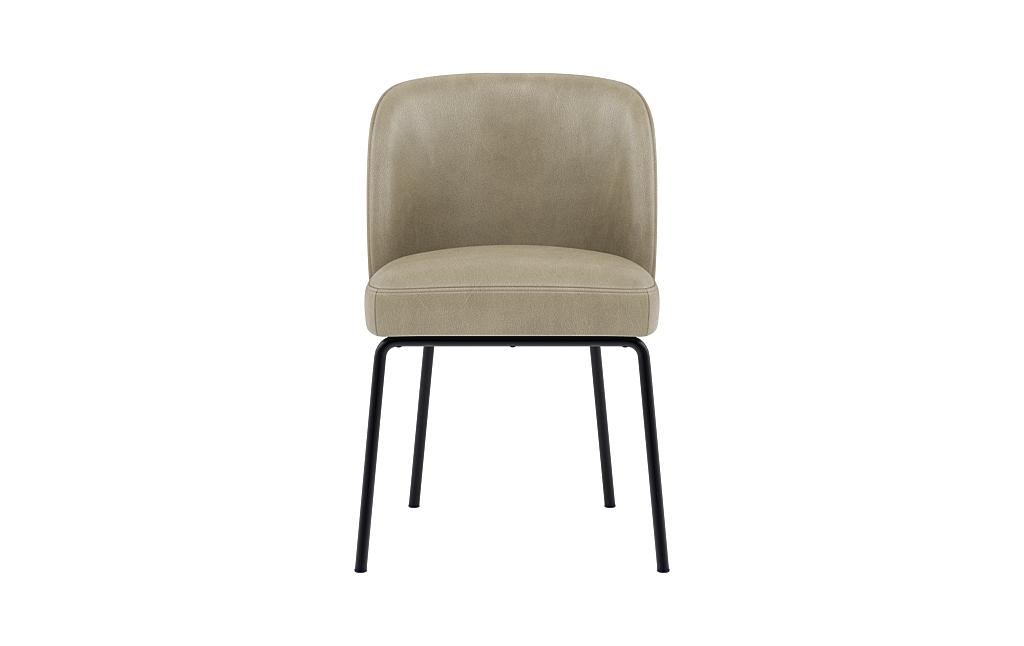 Graham Leather Metal Framed Upholstered Chair - Image 0