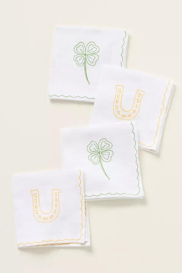 Linen Cocktail Napkins, Set of 4 - Image 0