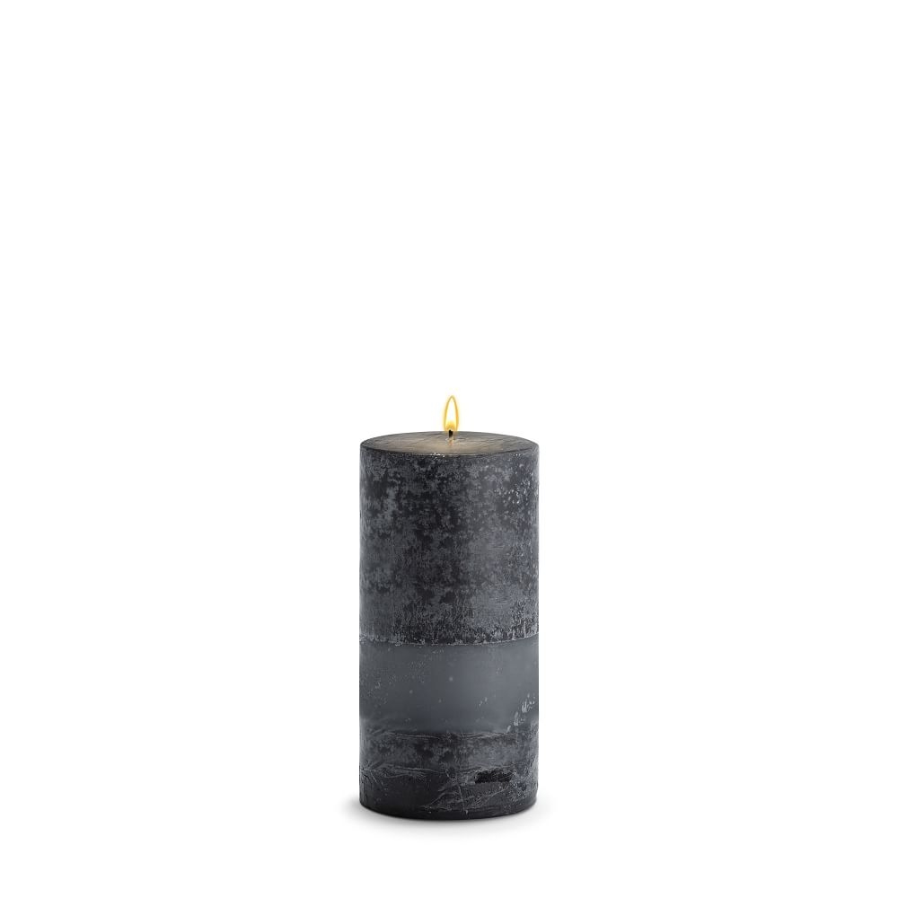 Pillar Candle, Wax, Black Bamboo, 3"x6" - Image 0