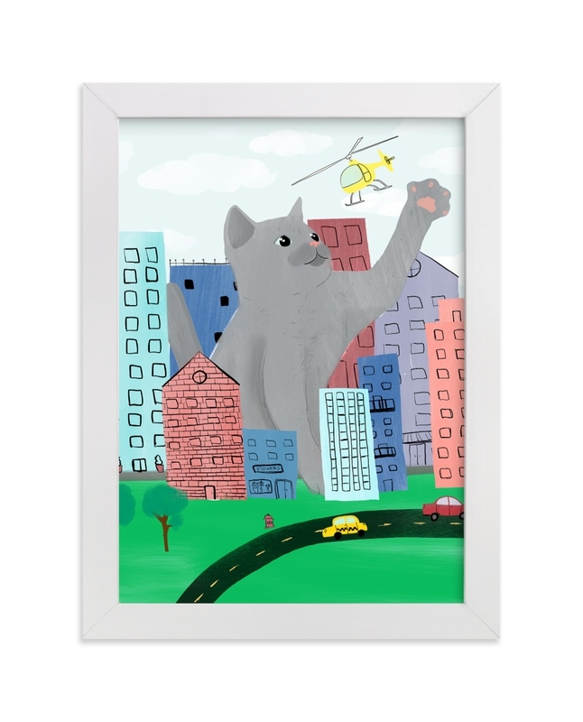 Ahhhh Its A Kitty Limited Edition Children's Art Print - Image 0