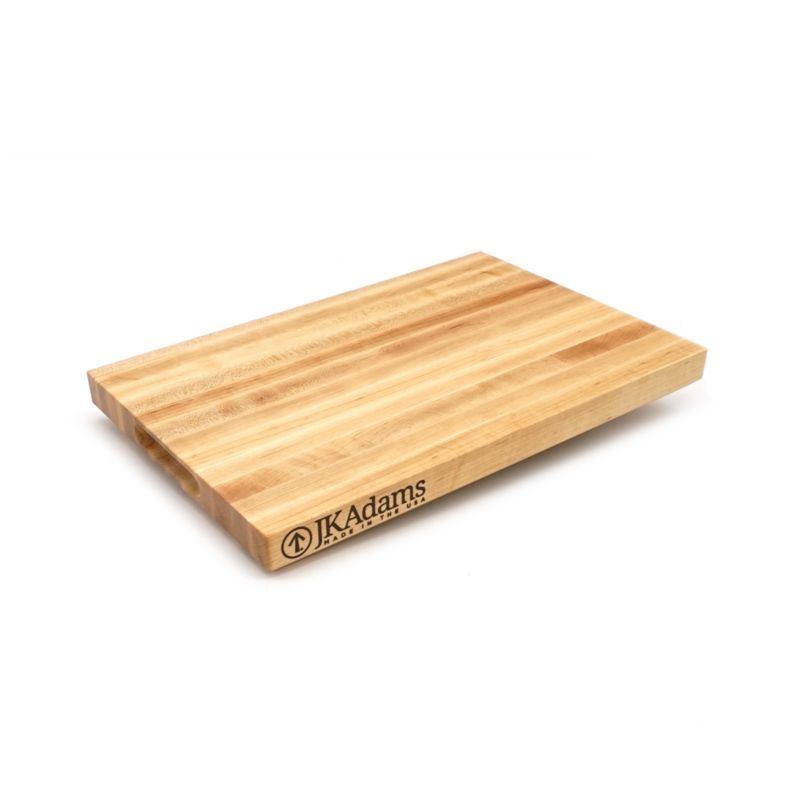 JK Adams Professional Edge Grain Maple Cutting Board, 18"x12"x1.5" - Image 2