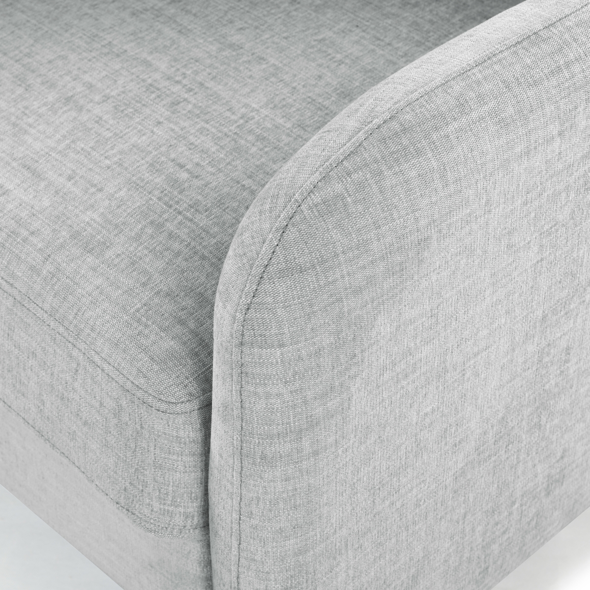 Edalynn Modern Accent Chair - Light Grey - Image 4