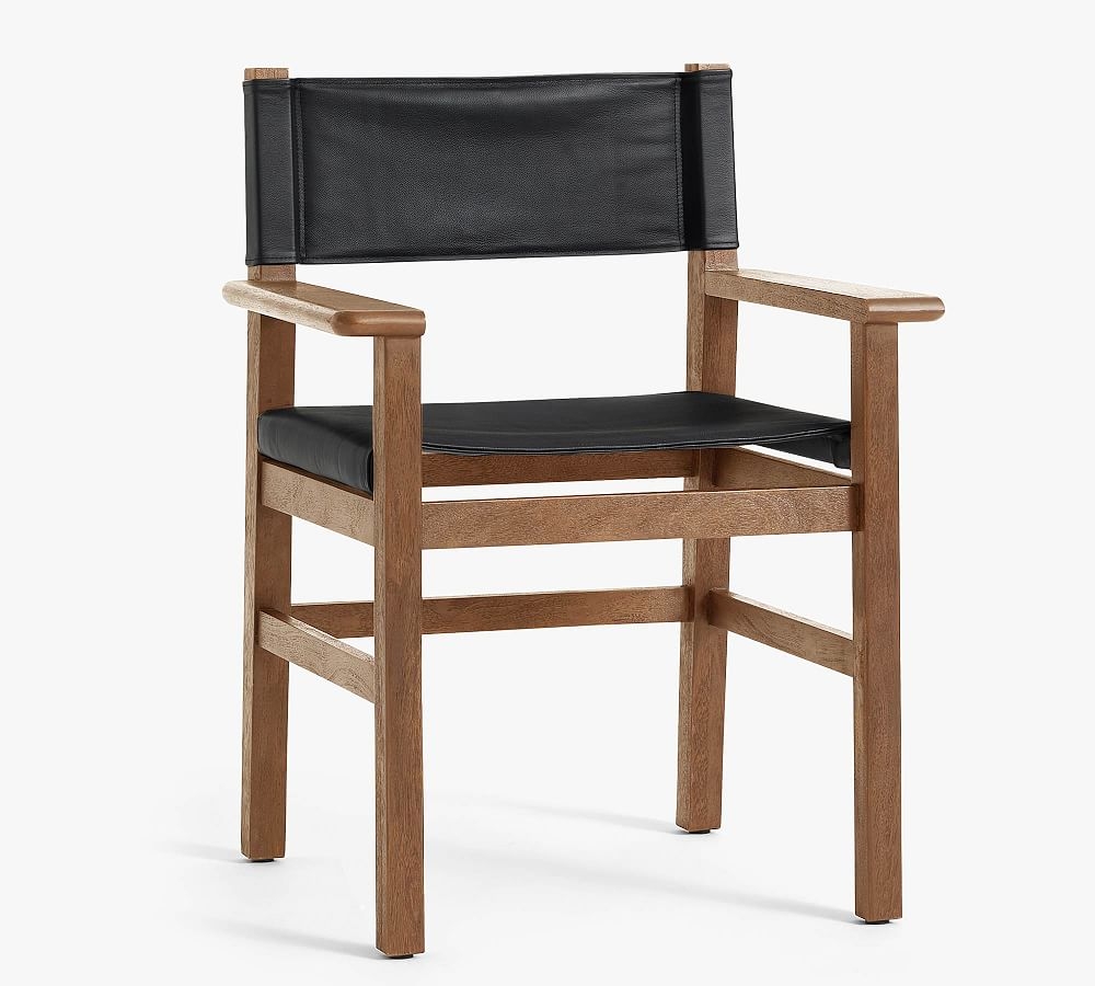 Segura Leather Dining Armchair, Camden Brown Frame , Legacy Forest Green - Image 0