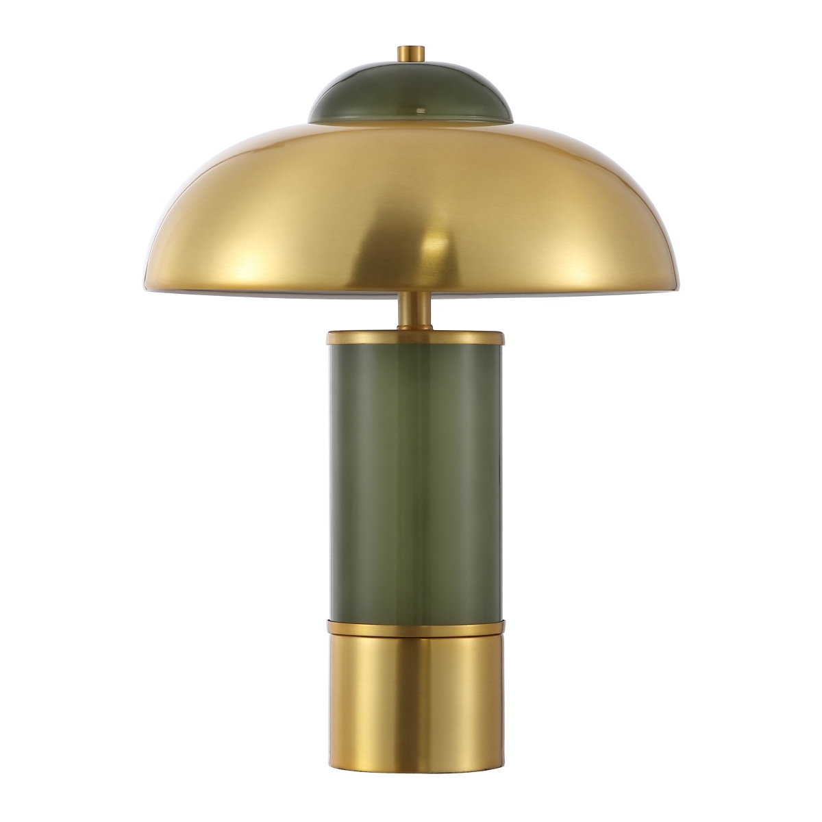Drea 16.25" Table Lamp - Green/Brass - Image 0