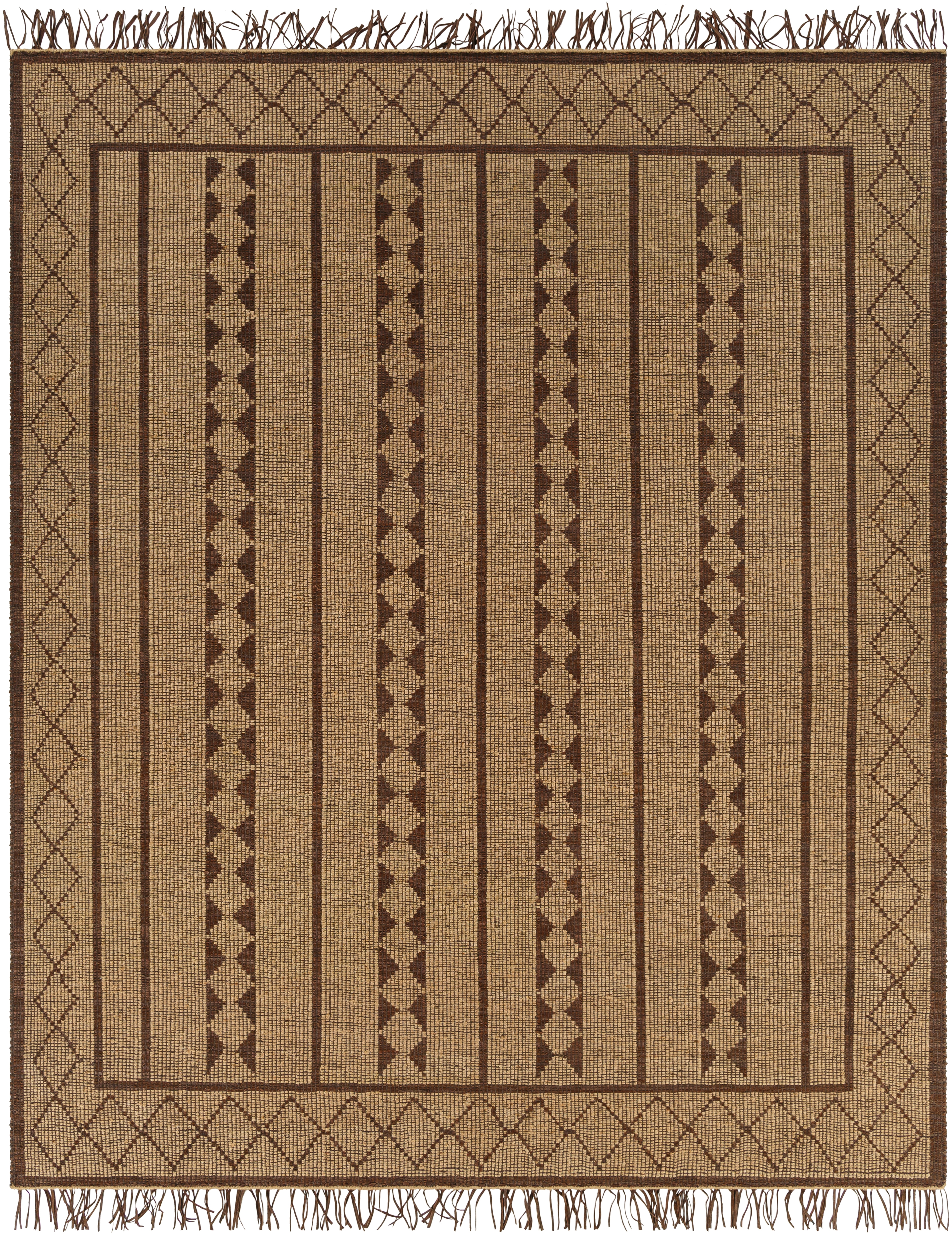 Touareg Brown Indoor 8' x 10' Handmade Rug - Image 0