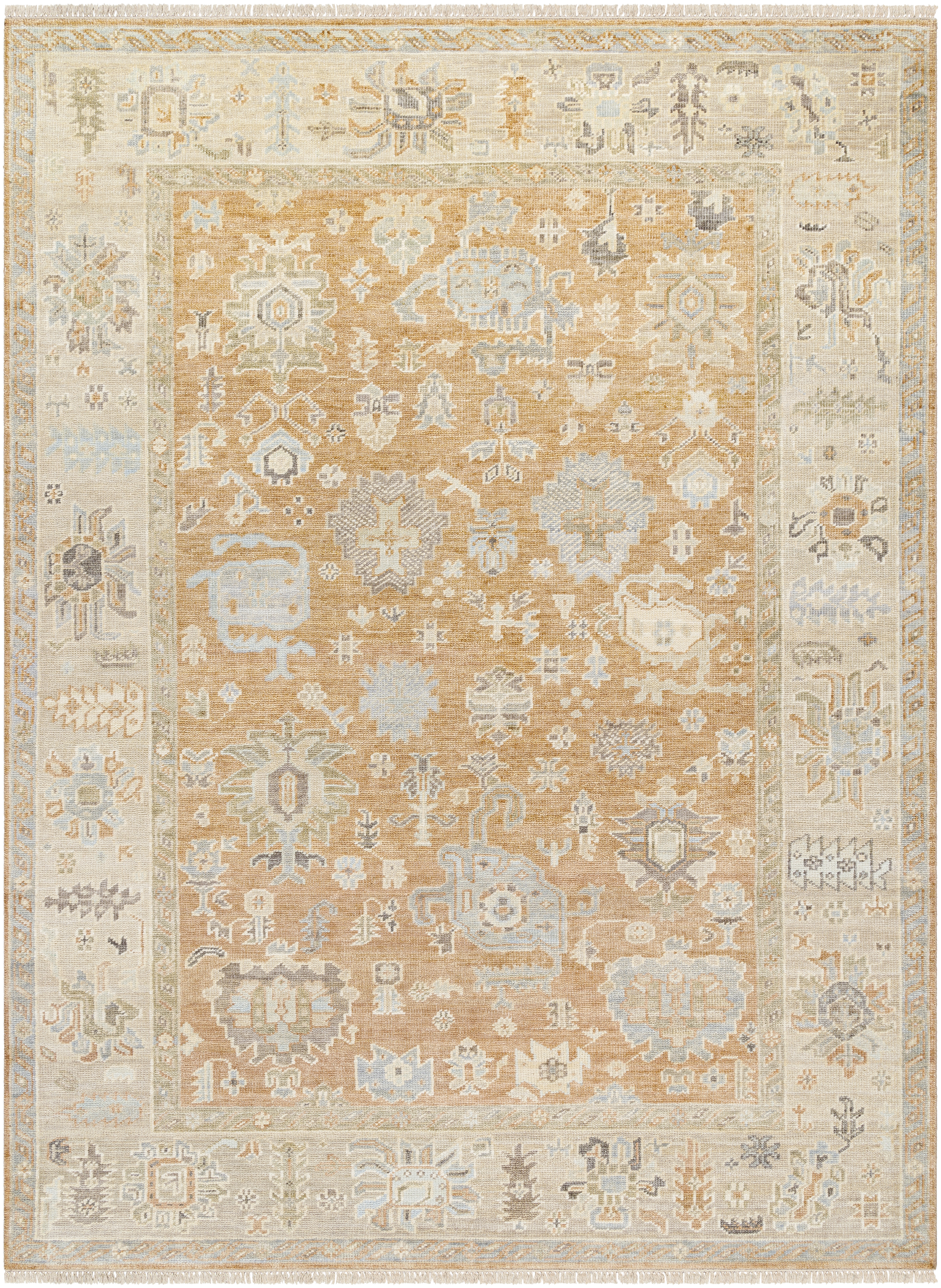Antalya Beige Indoor 9' x 12' Handmade Rug - Image 0