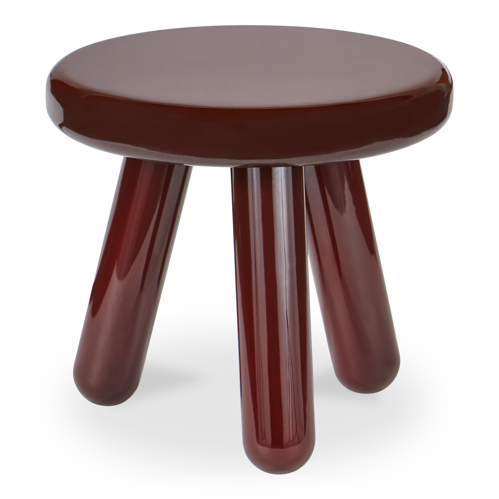 Joy Accent Table Deep Red Lacquer - Image 2