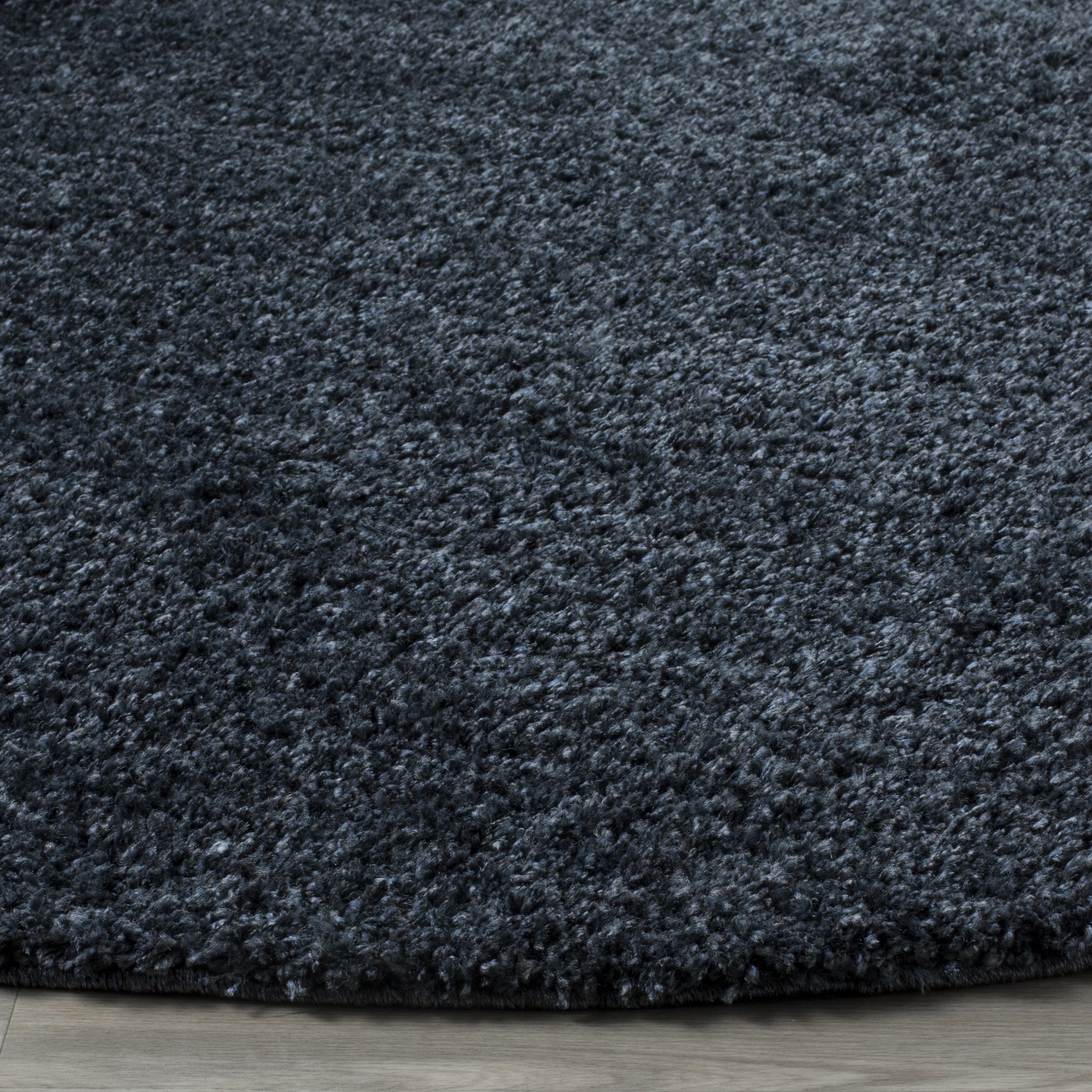 Arlo Home Woven Area Rug, ASG820R, Blue,  6' 7" X 6' 7" Round - Image 2