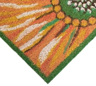 Painterly Sunflower Doormat, Yellow, 1'6" x 2'6" - Image 2