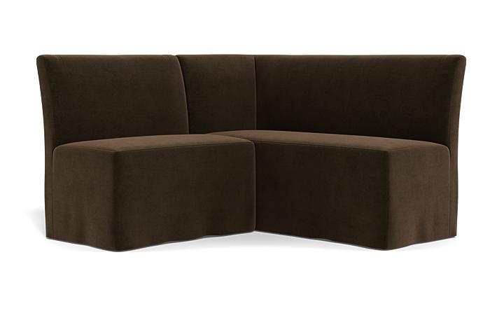 Dorian Slipcovered Petite Right Banquette - Image 1