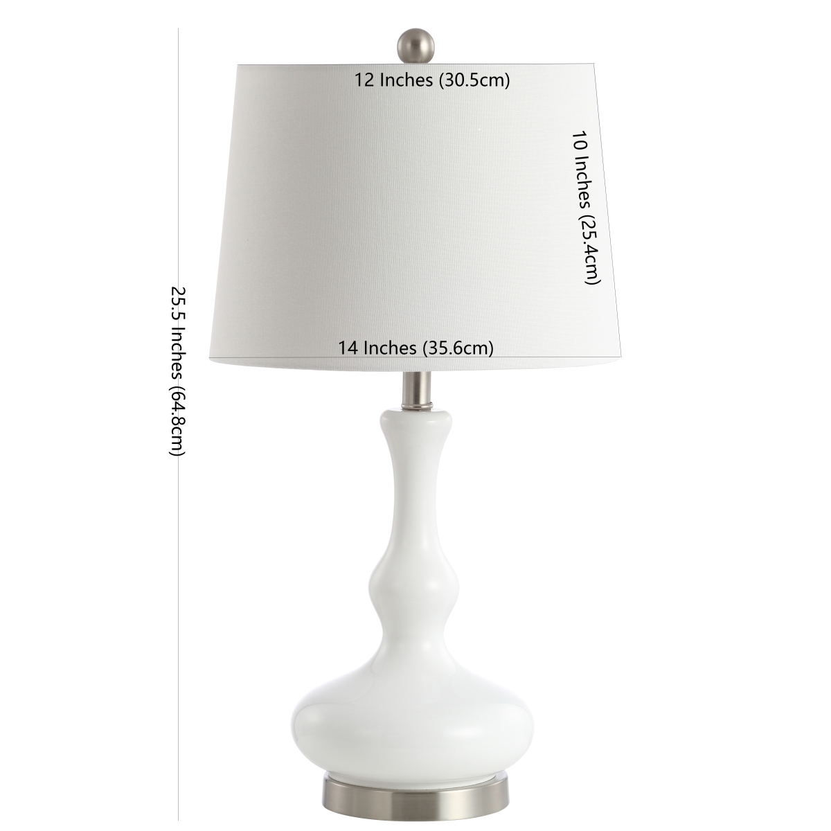 Kellen Table Lamp - White/Silver - Safavieh - Image 0