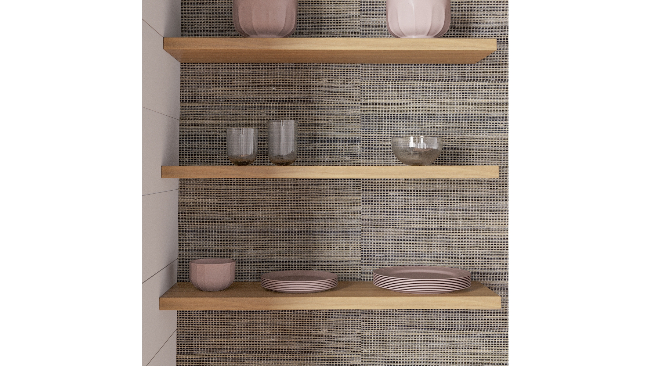 Grasscloth Wallpaper, Bark Grasscloth - Image 3