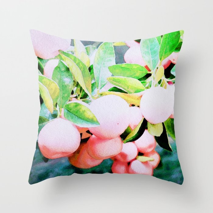 Grapefruit #society6 #decor #buyart Throw Pillow by 83 Oranges Free Spirits - Cover (20" x 20") With Pillow Insert - Outdoor Pillow - Image 0