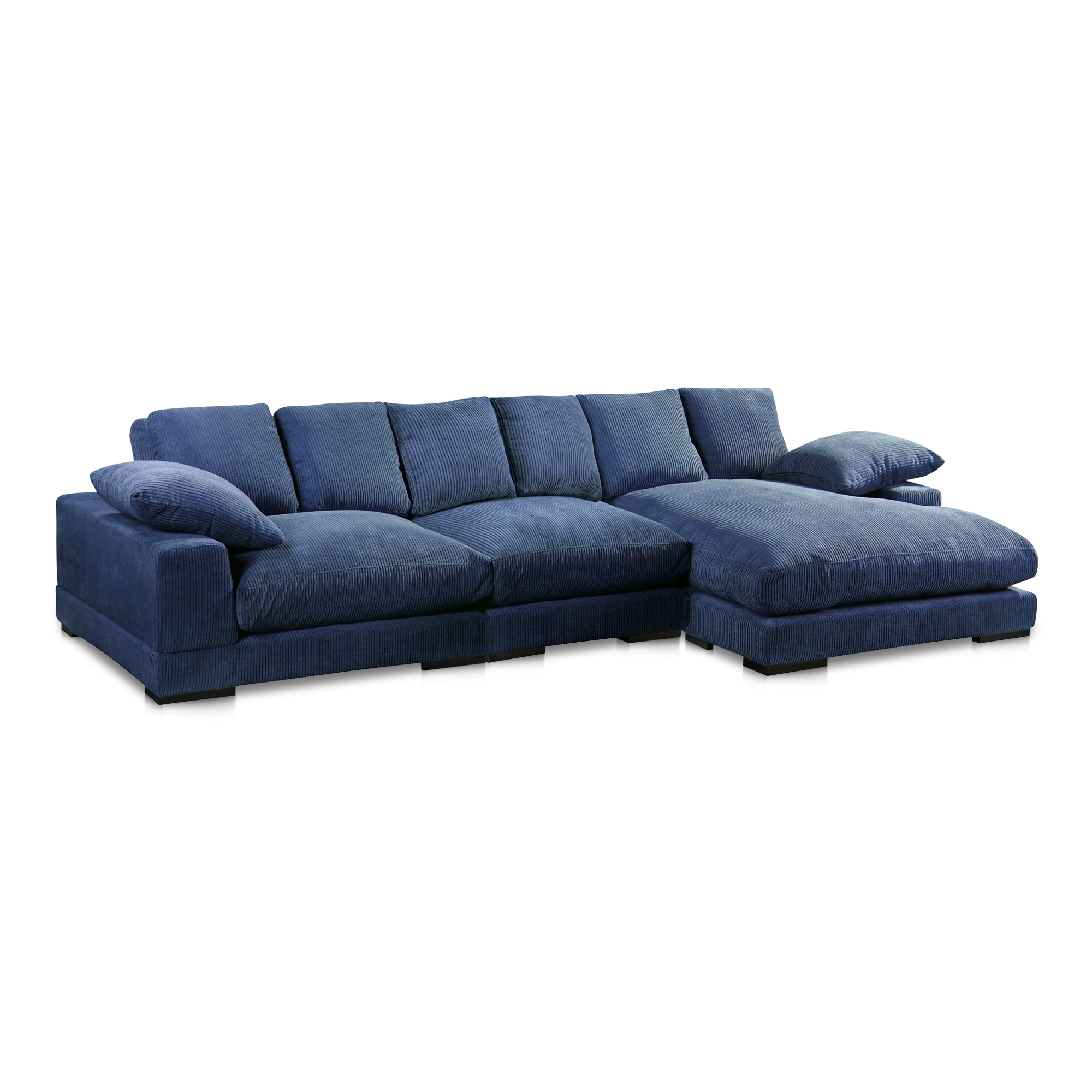Plunge Large Sectional Navy - Image 1