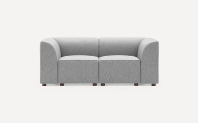 Mambo Loveseat - Crushed Gravel - Performance Basketweave / Low - Image 1