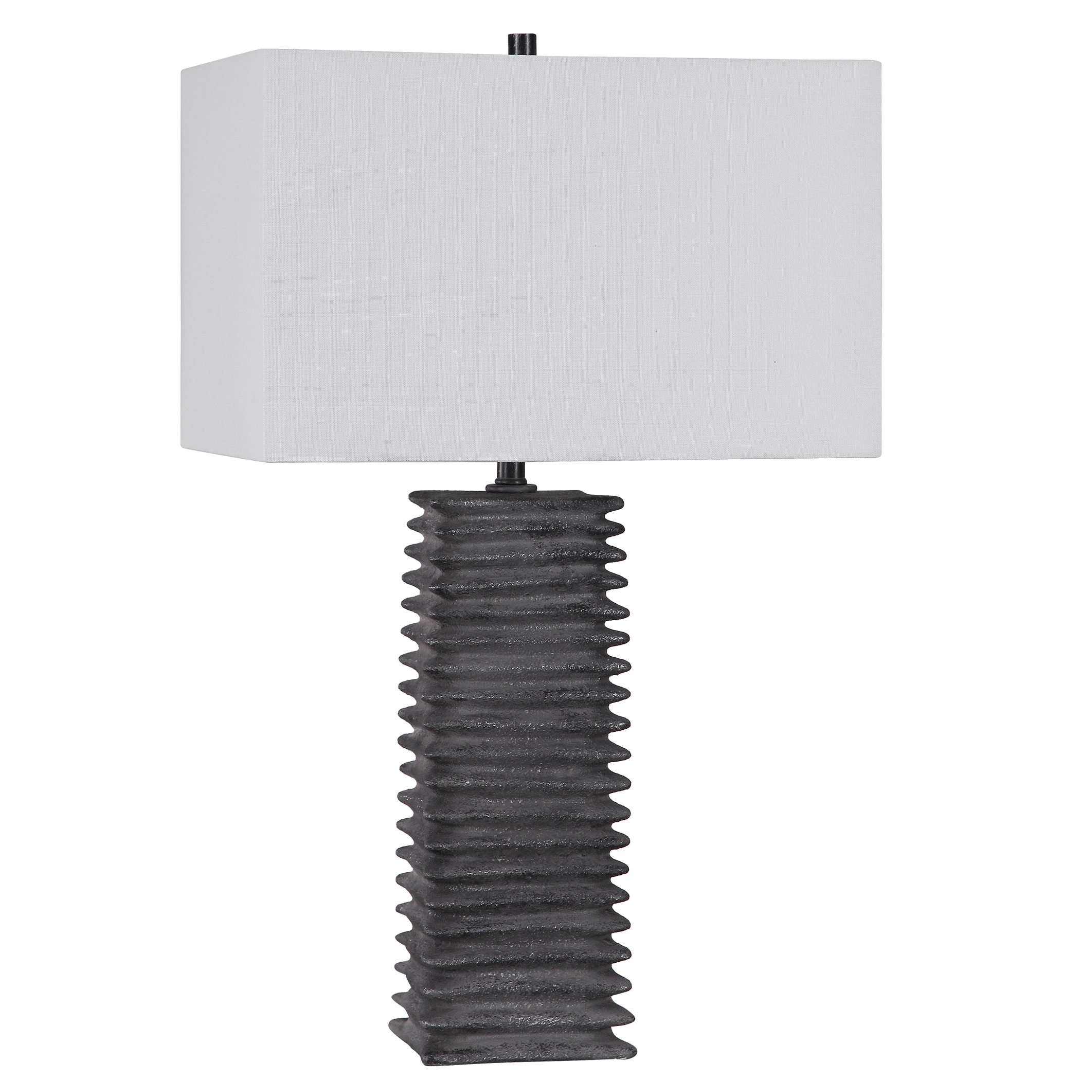 Sanderson Metallic Charcoal Table Lamp - Image 5