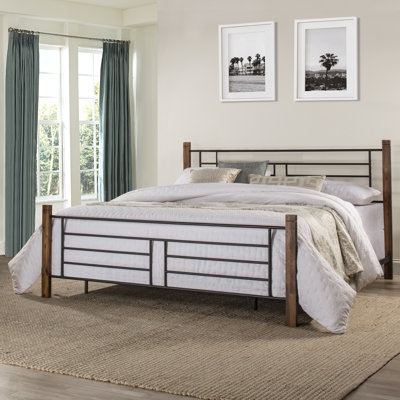 Riya Solid Wood Low Profile Standard Bed - Image 0