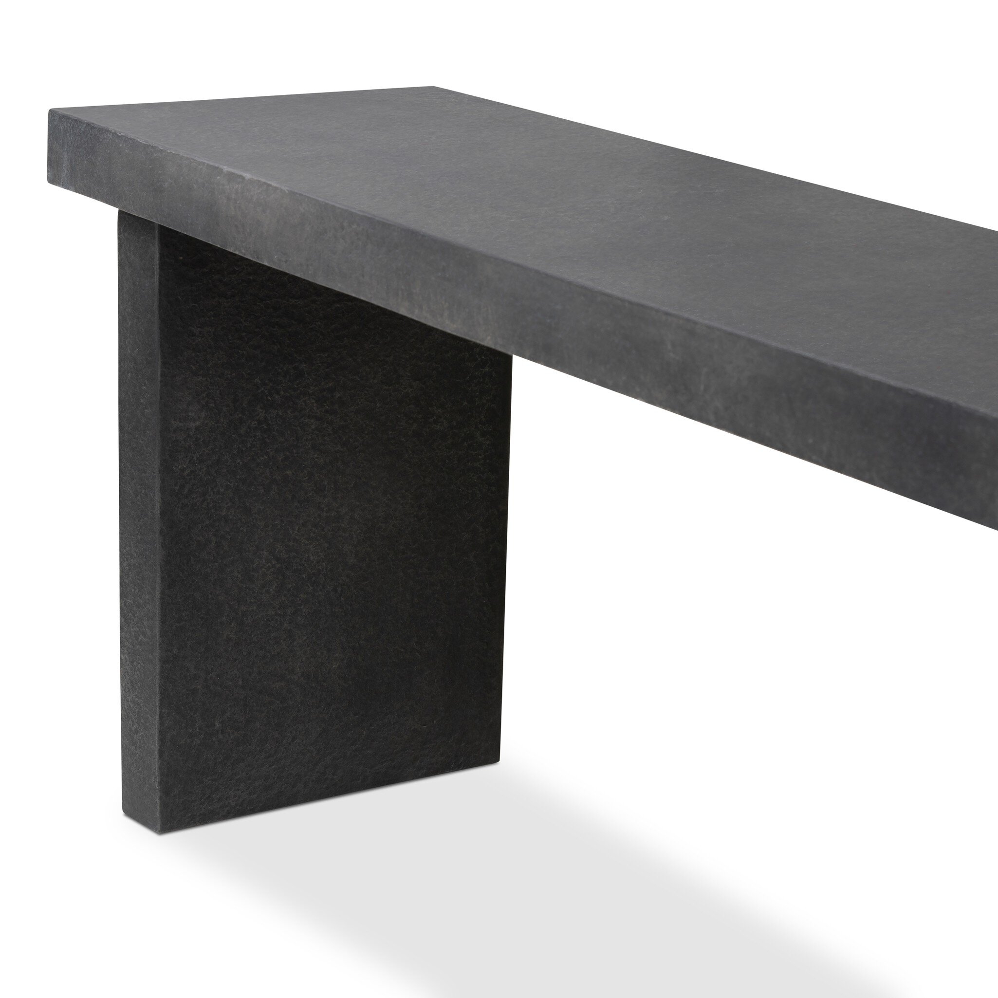 Huesca Outdoor Console Table - Distressed Graphite Concrete - Image 6