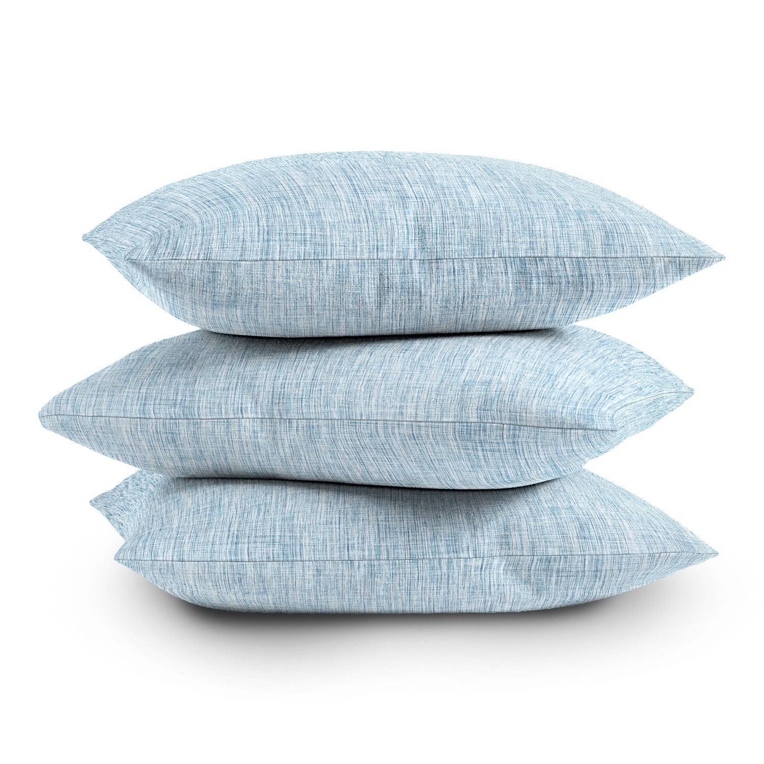 Linen Acid-Wash Throw Pillow with insert, Blue, 20" x 20" - Image 3