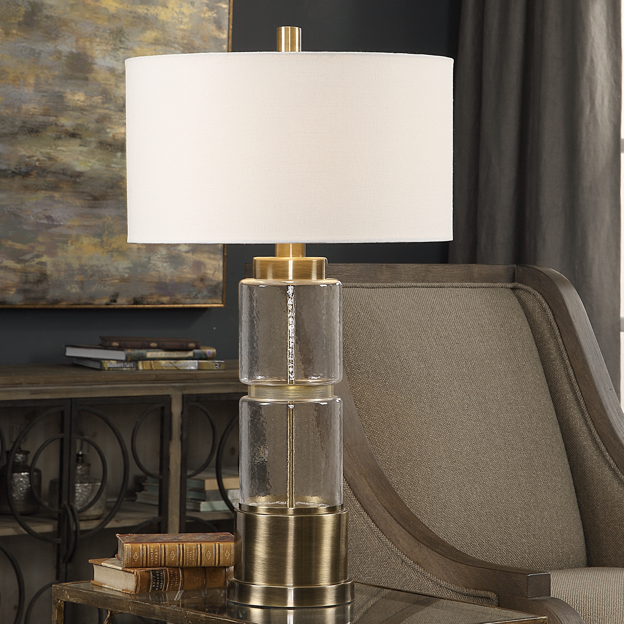 Vaiga Glass Column Lamp - Image 1