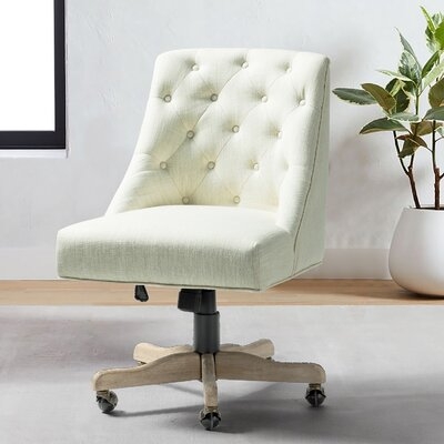 Vail Linen Task Chair / Beige - Image 1