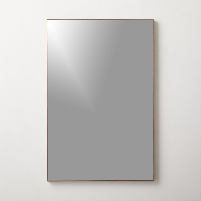 Infinity Walnut Rectangular Mirror 24"x36" - Image 0