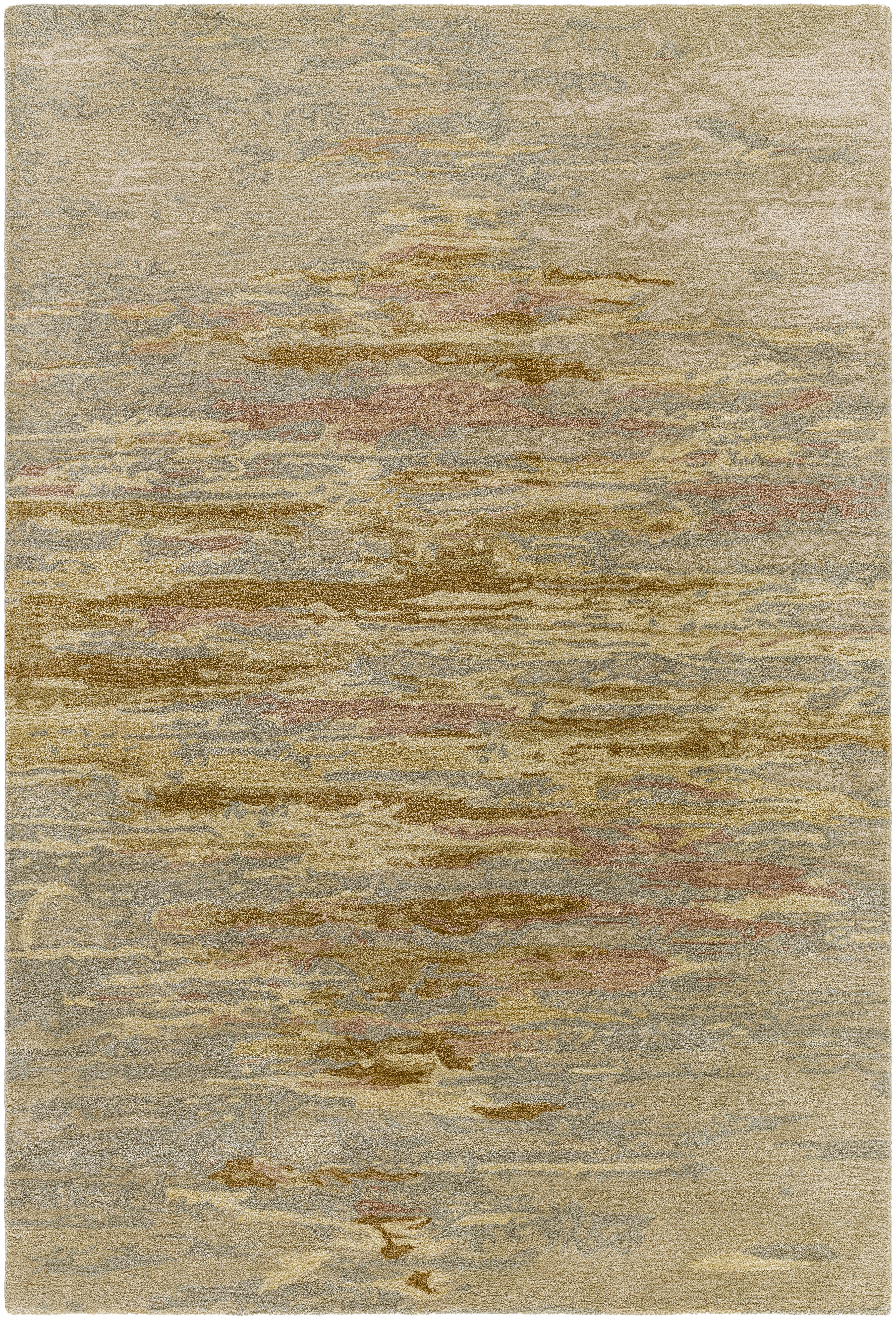 Kavita Beige Indoor 5' x 7'6" Handmade Rug - Image 0