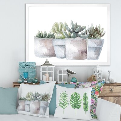 Cactus And Succulent House Plants III - Farmhouse Canvas Wall Art Print-FDP35344 - Image 0