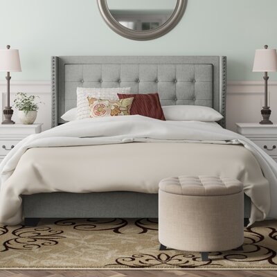 Keya Tufted Upholstered Low Profile Standard Bed - Image 0