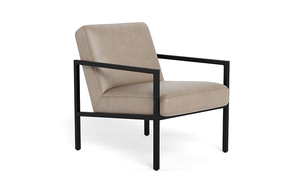 Fritz Leather Accent Chair - Image 1