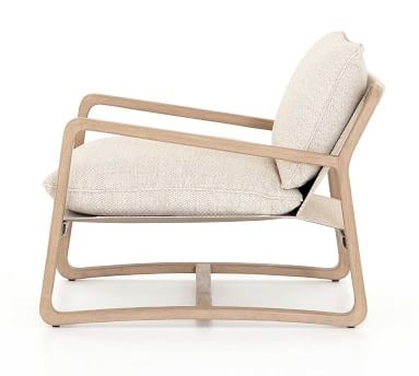 Laika FSC(R) Teak Outdoor Lounge Chair, Sand & Brown - Image 2