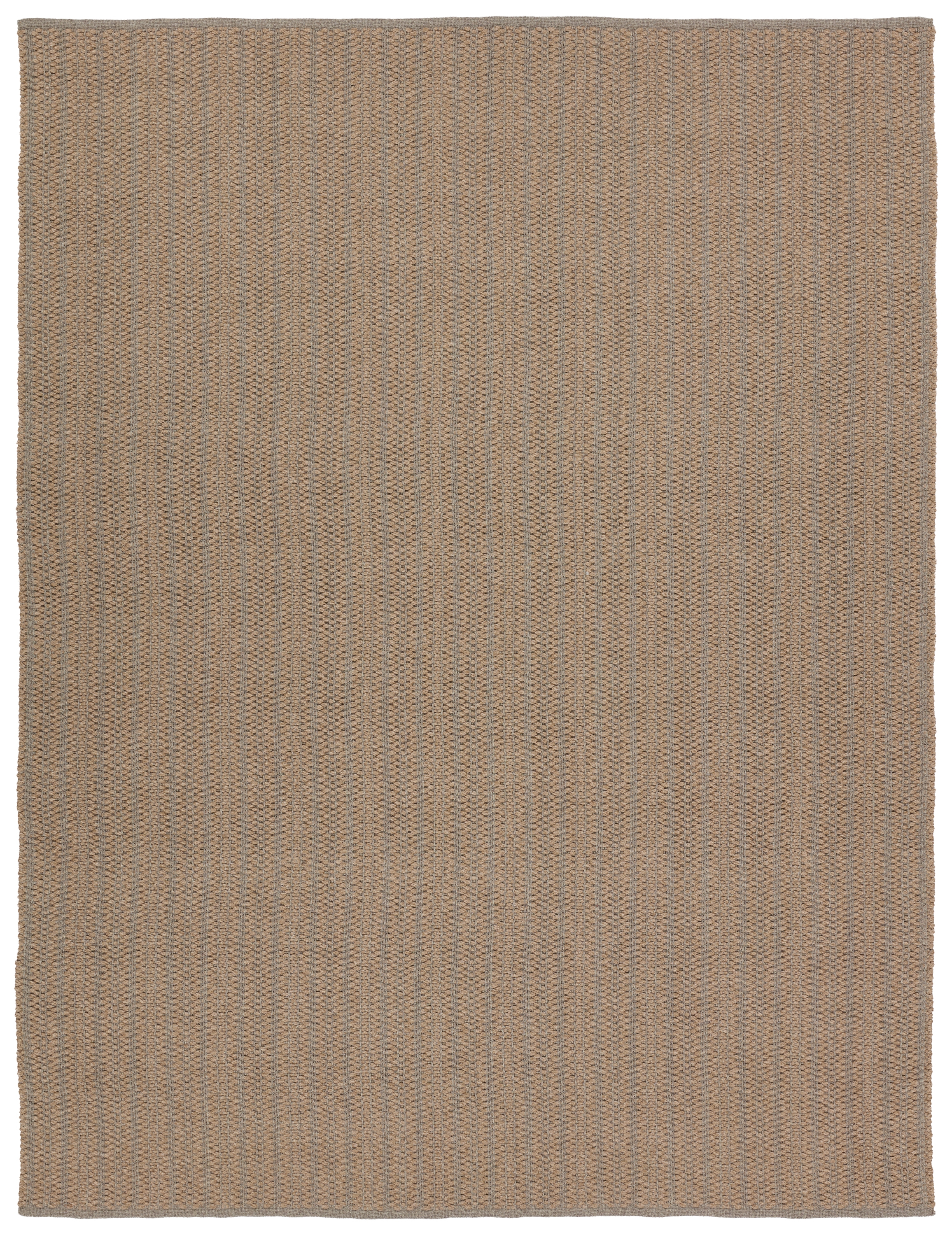 Elmas Handmade Indoor/Outdoor Striped Tan/Gray Area Rug (4'X6') - Image 0