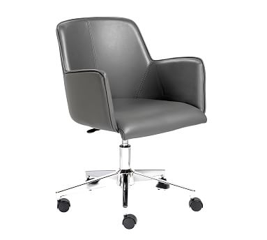 Leo Desk Chair, Gray - Image 0