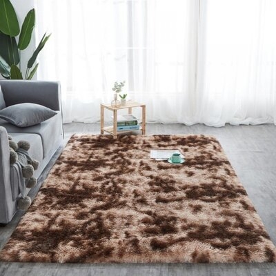 Rug Fluffy Area Rugs Anti Carpet Long Hair Padded Gradient Carpets Floor Mat Living Room Bedroom - Image 0
