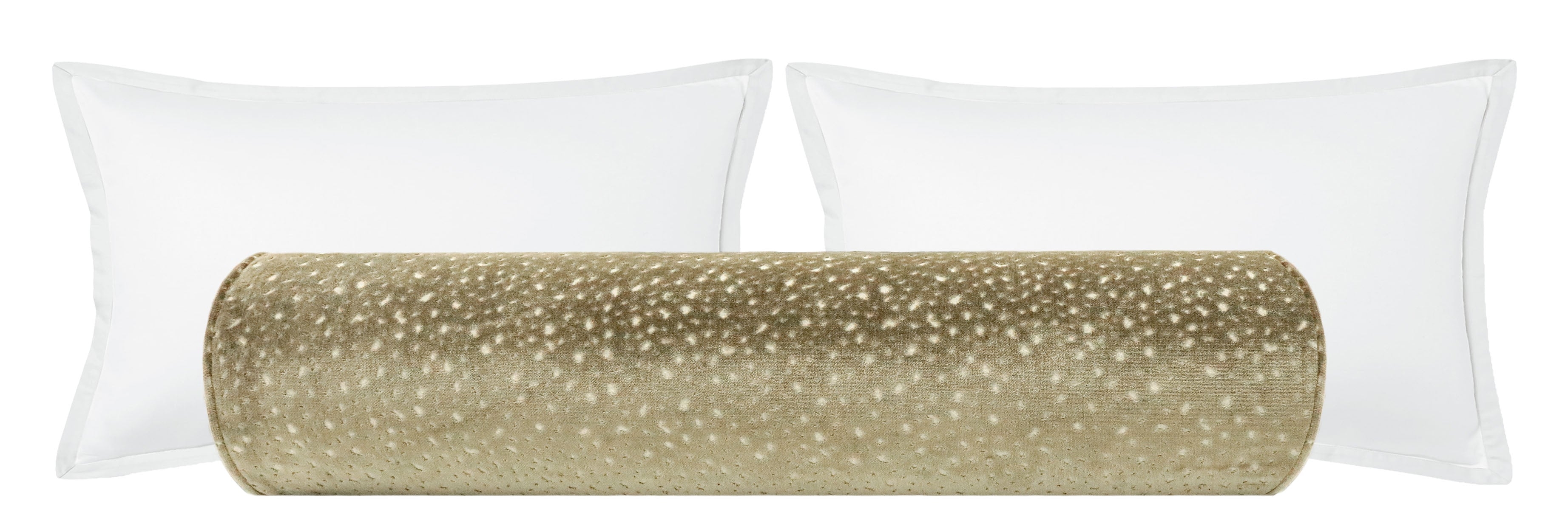 THE BOLSTER :: ANTELOPE CUT VELVET // TAUPE - BY THE YARD - Image 0