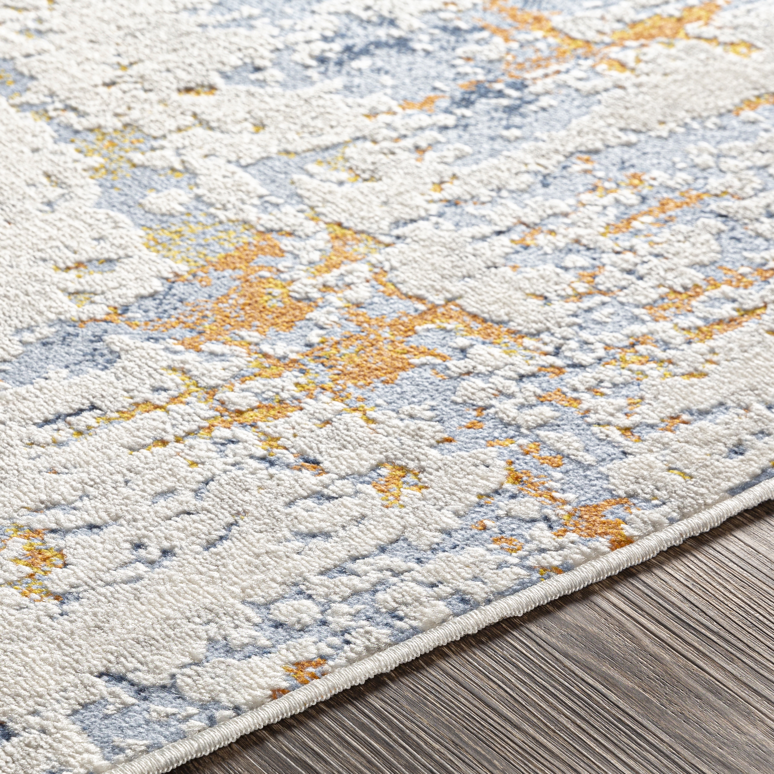 Porto White Indoor 2' x 2'11" Machine Woven Rug - Image 3