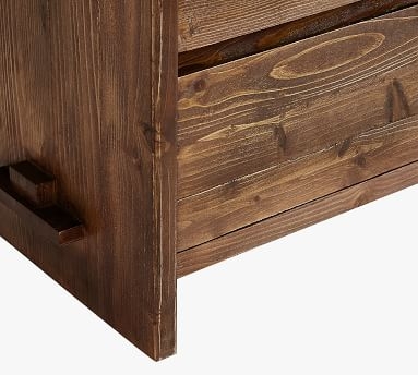 North Reclaimed Wood 6-Drawer Extra Wide Dresser, Rustic Barnwood - Image 3