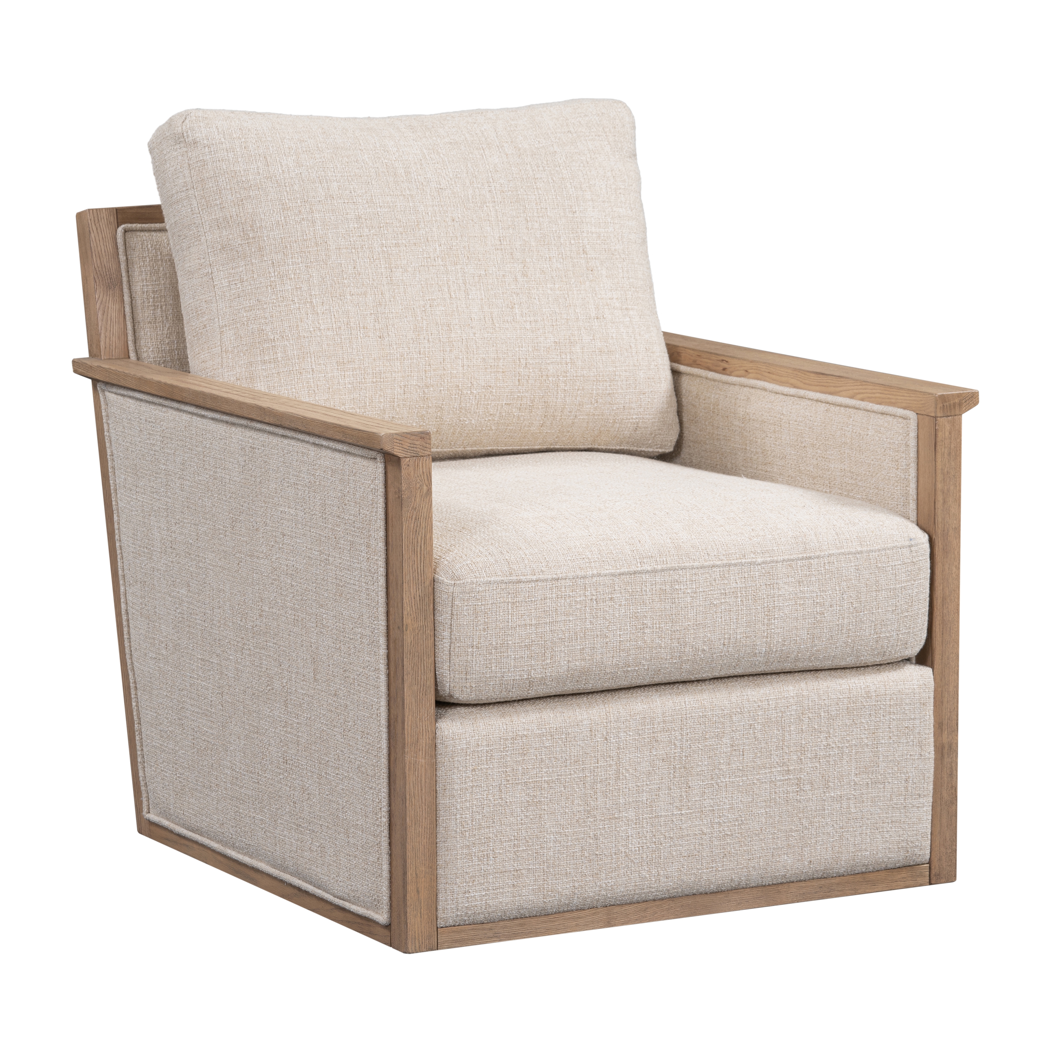 Norman Swivel Accent Chair Natural - Image 0