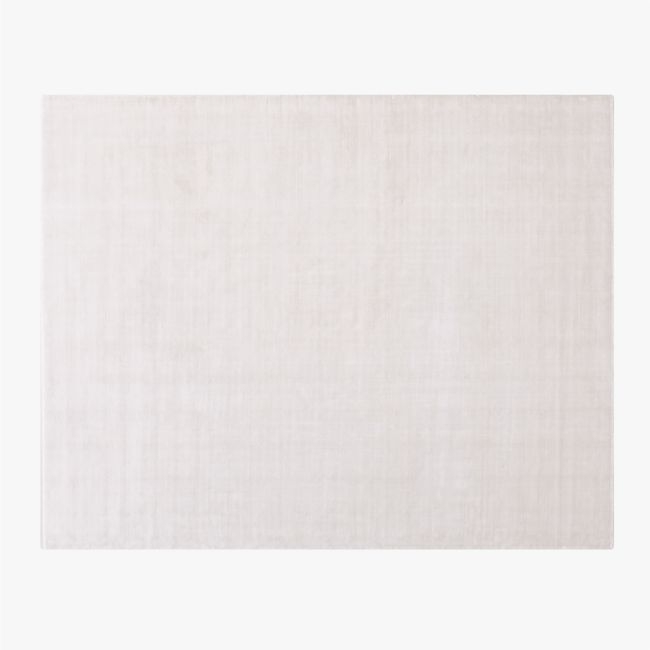 Kole Warm White Solid Performance Nylon Area Rug 6'x9' - Image 0
