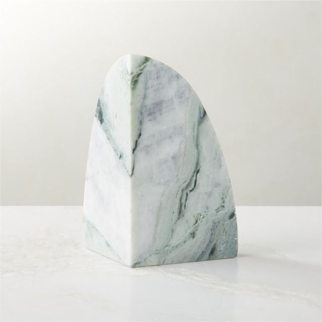 Ice Jade Green Marble Bookend - Image 0