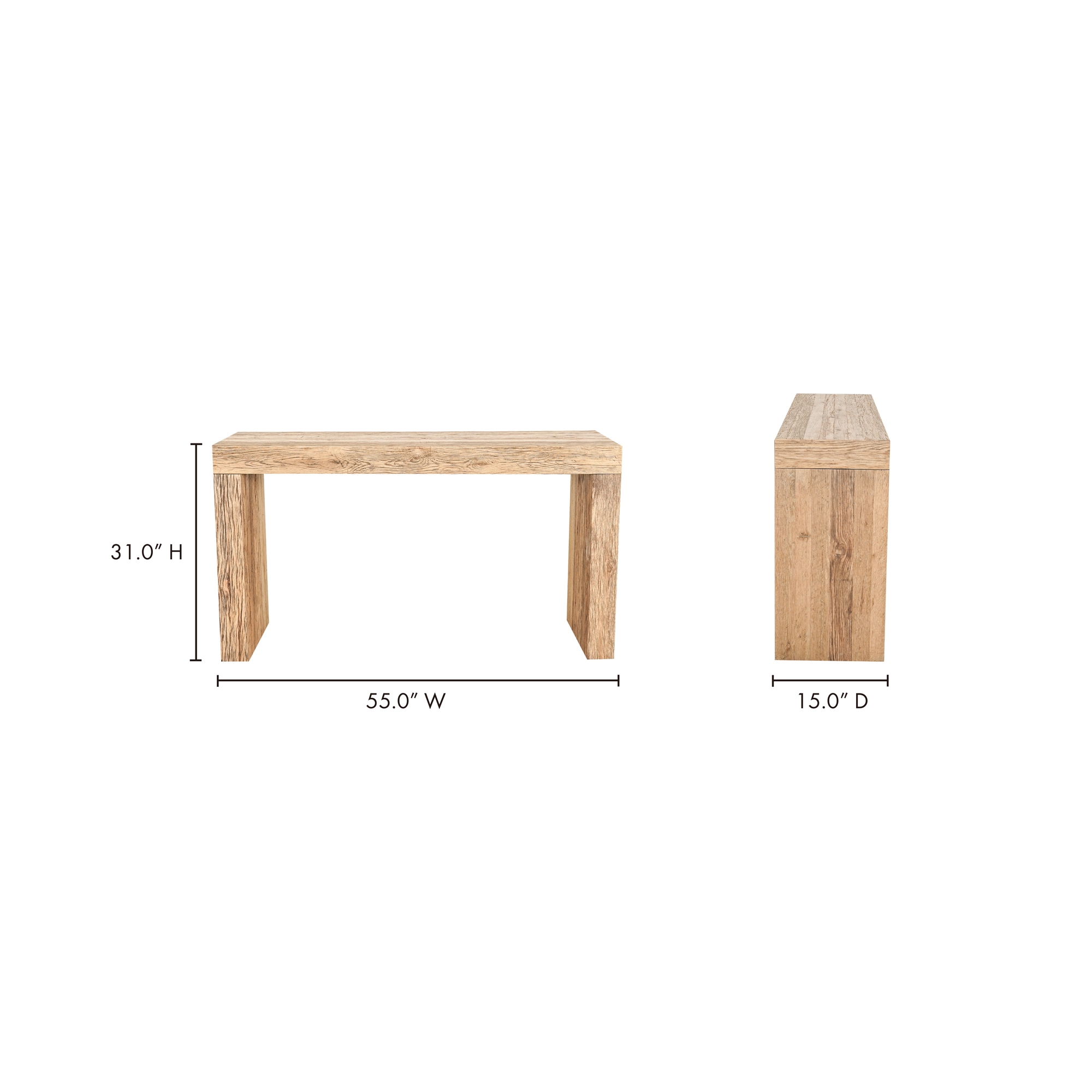 Evander Console Table Natural - Image 8