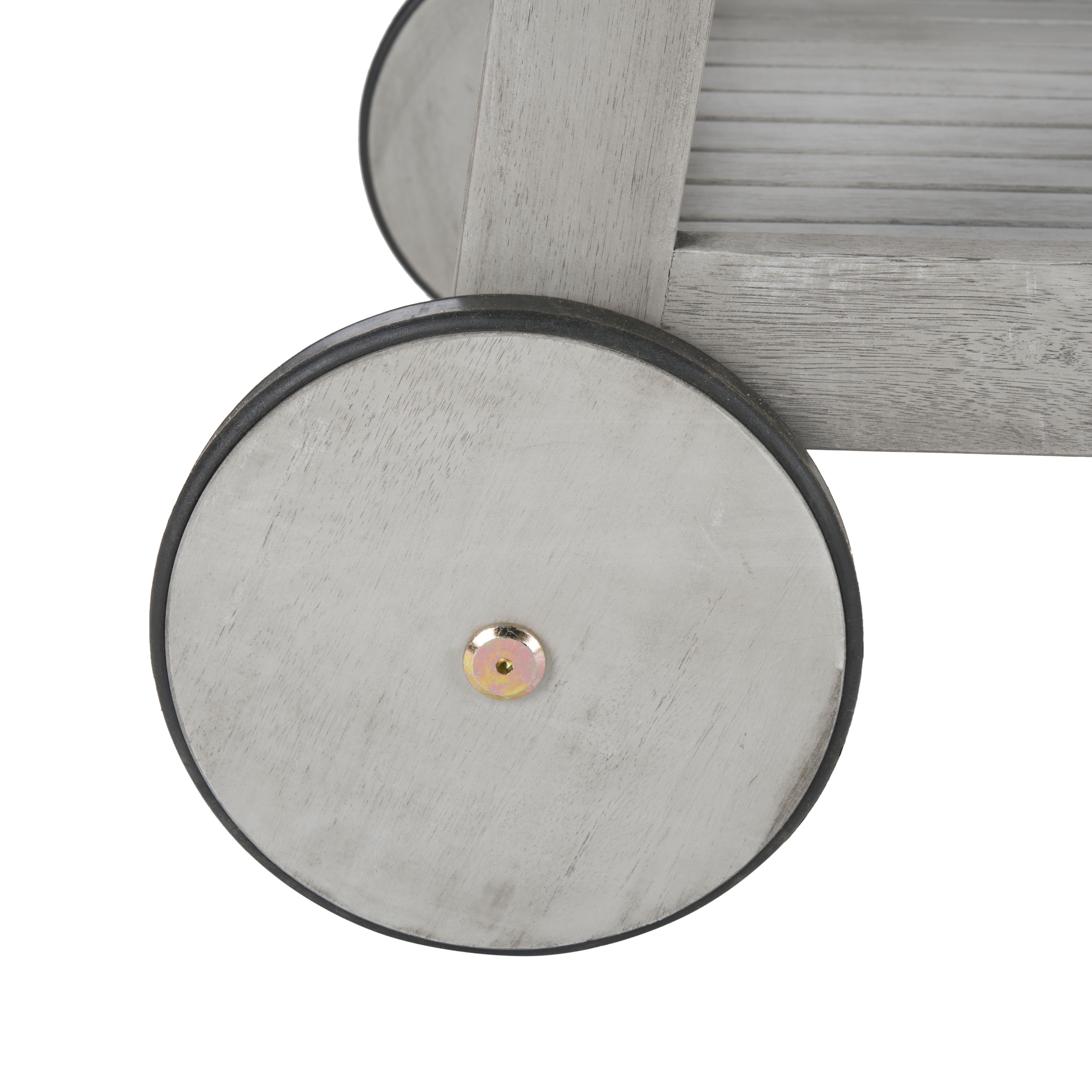 Renzo Indoor/Outdoor Bar Cart - Grey Wash - Safavieh - Image 5