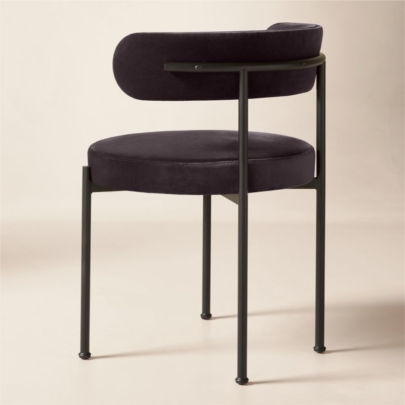 Inesse Mink Velvet Dining Chair Set of 4 - Image 4