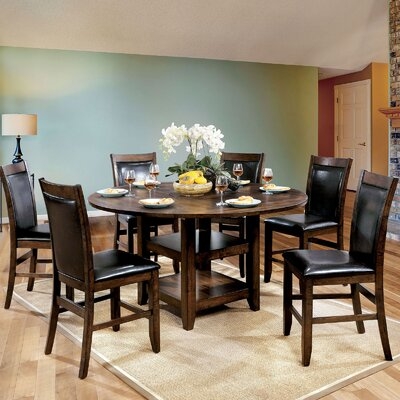 7 - Piece Counter Height Drop Leaf Dining Set - Image 0