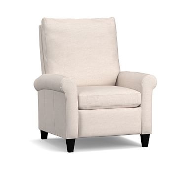 Simon Roll Arm Upholstered Recliner, Polyester Wrapped Cushions, Performance Chateau Basketweave Ivory - Image 0