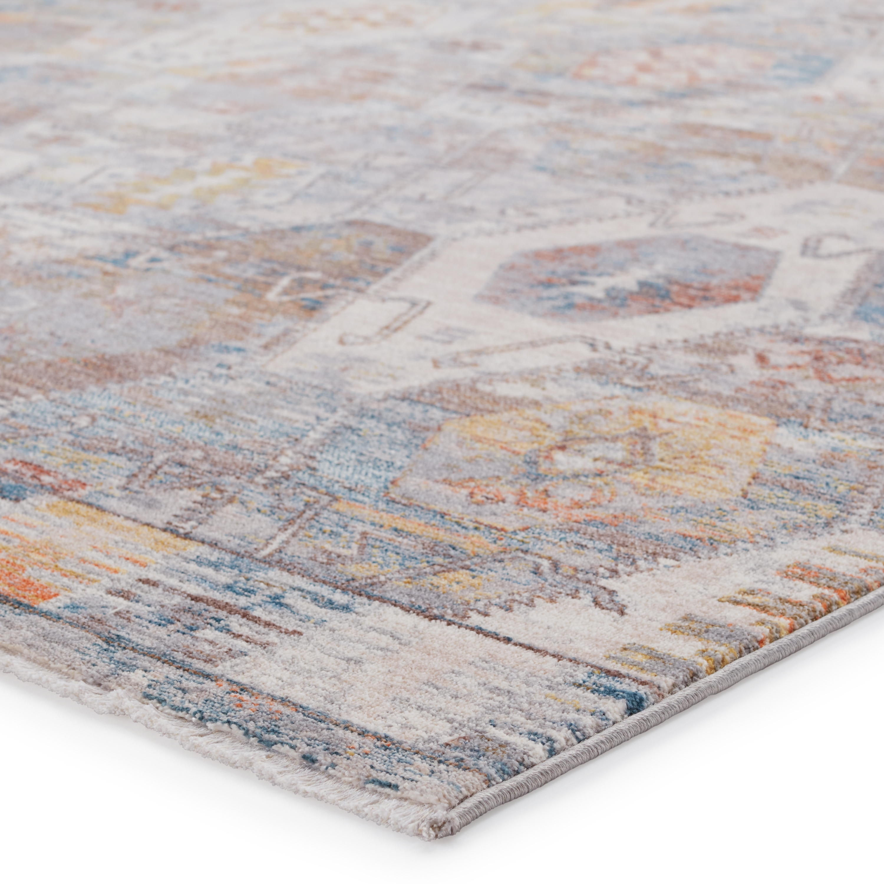 Vibe by Strata Medallion Multicolor/ Ivory Area Rug (9'3"X13'3") - Image 1