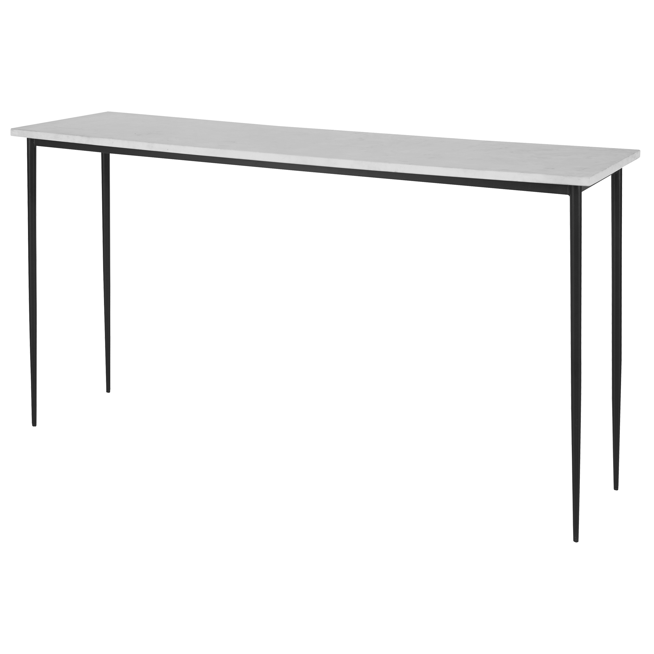 Nightfall White Marble Console Table - Image 3